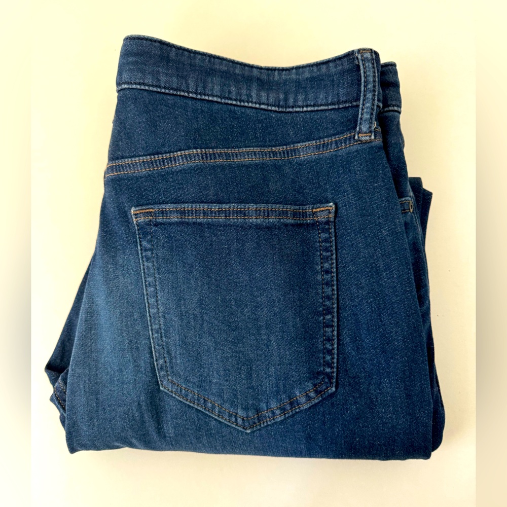 USED AUTH UNIQLO EZY ULTRA STRETCH STRAIGHT SLIM FIT COMFY TAPERED JEANS XL 36